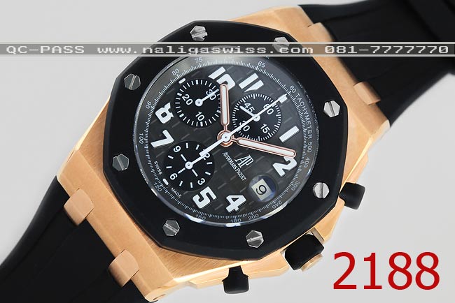 ùдѺ˹Ңͧš Audemars Piguet Royal Oak Offshore Rose Gold Rubber Clad Sport Collection King Size 44mm