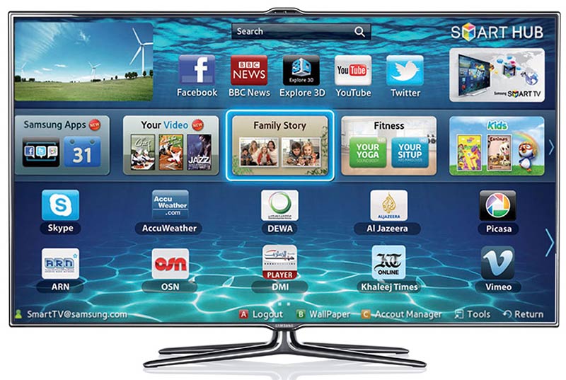  SAMSUNG Smart TV LED 3D 46  UA46ES7500